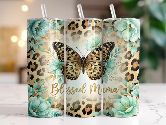 Blessed Mama Butterfly Graphics & Tumbler Wraps Review