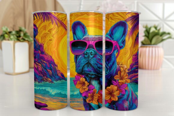 Bulldog Flowers Tumbler Wraps Graphics Review