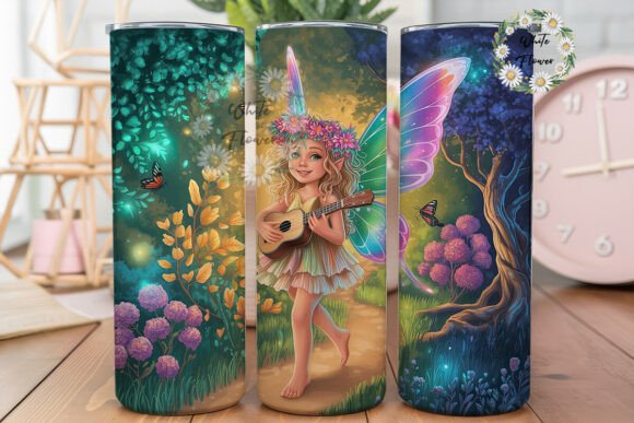 Enchanted Forest Fairy Graphics for Tumbler Wraps