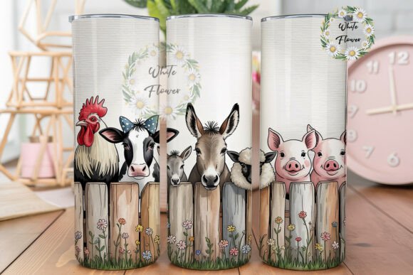 Farm Animals Picket Fence 20oz Tumbler Review