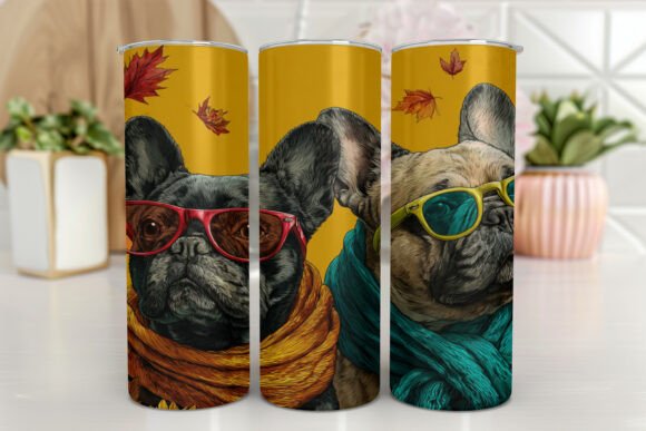 French Bulldog Skinny Tumbler Graphics & Wraps