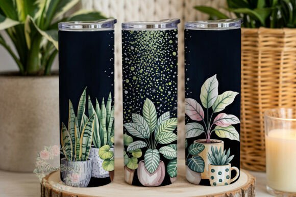 Glitter Potted Plants Tumbler Wrap Review