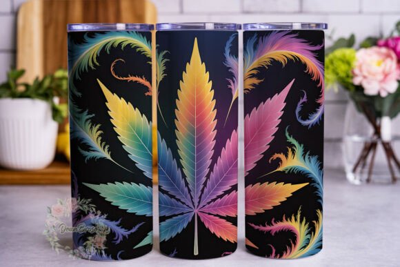Psychedelic Leaf Tumbler Wrap Graphics Review