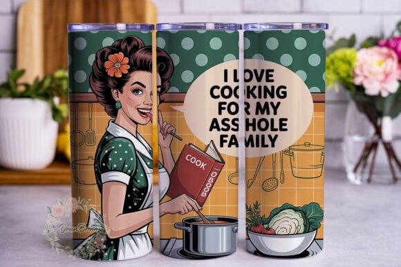 Retro Pinup Cooking Humorous Tumbler: A Designer Review