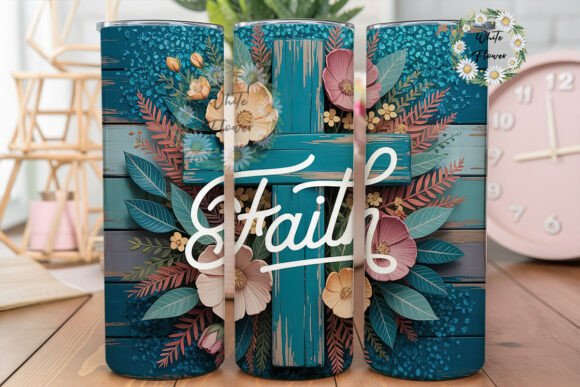 Rustic Floral Cross 20oz Tumbler Wrap Graphics Review