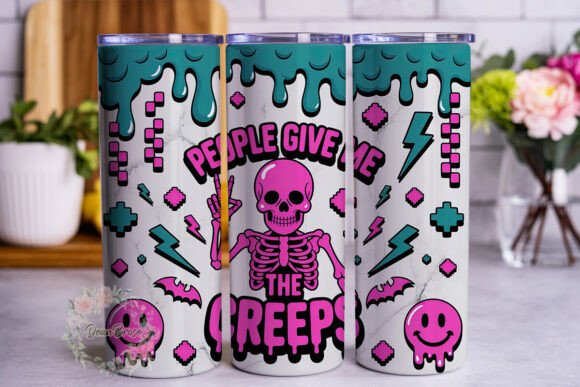 Spooky Skeleton Dripping Tumbler Wraps Review