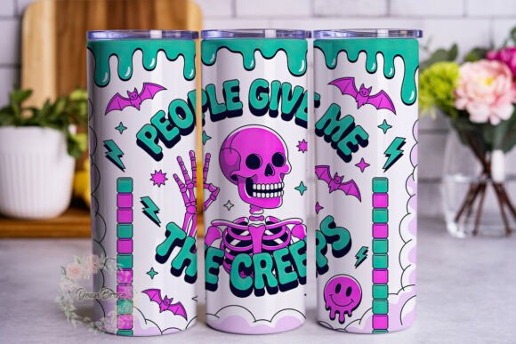 Spooky Skeleton Peace Sign Tumbler Graphics Review