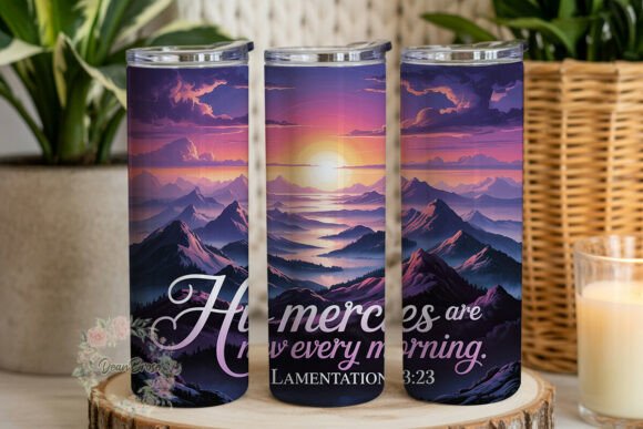 Sunrise Mountain Faith: Tumbler Wraps Graphics